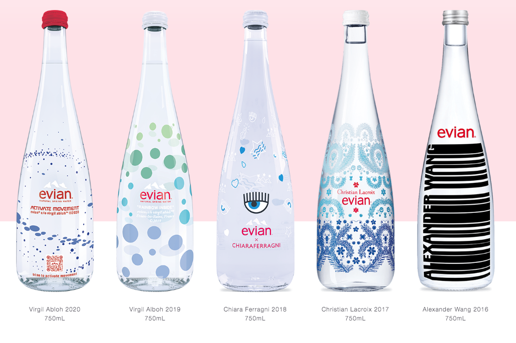 Evian lance une nouvelle bouteille pour viser le marché du « verre